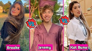 Jeremy Hutchins vs Kat Buno vs Brooke Monk Lifestyle Comparison 2024 [upl. by Queridas]