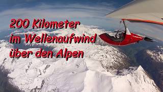 200 Km im Wellenaufwind über den Alpen mit dem Silent Glider M [upl. by Malca]