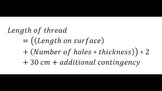 Calculate Thread Length for Saddle Stitching Leather [upl. by Nevada]