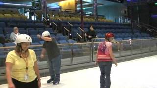 Ice Skating on the Cruise Ship Voyager of the Seas [upl. by Damara189]