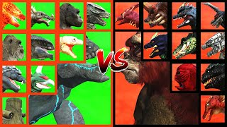 KAIJU TOURNAMENT Godzilla Legendary VS Shimo VS Rodan VS Kong 2024 VS King Titan in ARBS [upl. by Dewhurst]