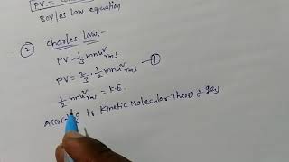 Deduction of gas laws from kinetic gas equation [upl. by Idham302]