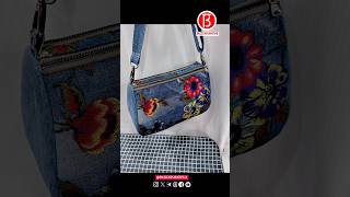 Make a floral denim shoulder bag Set 02 Part 55 [upl. by Karyn]