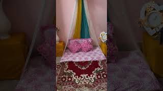 Easy DIY canopy decoration👌🏻 viralvideo canopydecoration canopytent dosubscribe dosupport [upl. by Rooke]