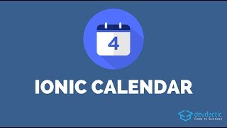 How to build an Ionic Calendar App [upl. by Lorien]