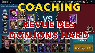 COACHING 31 REVIEW DONJONS HARD  GOLEM DRAGON ET CHEVALIR DE FEU   Raid shadow legends fr [upl. by Ortensia663]