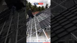 Testimoni Kolaborasi Atap Mega Rooflite dan Bajaringan Cilegon Steel short kontruksi [upl. by Cleopatra210]