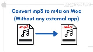 How to convert mp3 to m4a on mac [upl. by Horacio]