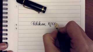 Pelikan 100N Flex Handwriting Sample [upl. by Kos907]