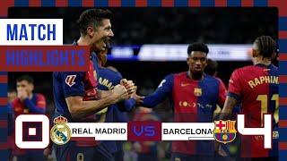 Real Madrid vs Barcelona 04  Champions League 202425  Full Match Highlights amp All Goals [upl. by Asiuol232]