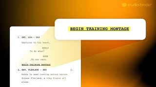 How to Write a Montage in a Screenplay — Format Explained [upl. by Phi]