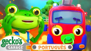 CaminhãoBebê de Bombeiros  2 HORAS DO GECKO BRASIL  Desenhos Animados Infantis em Português [upl. by Einhorn]