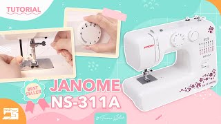 Tutorial  Mesin Jahit Janome NS311A Portable Multifungsi English Sub [upl. by Enegue702]