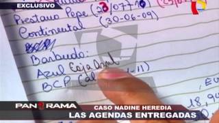 Caso Nadine Heredia las agendas entregadas 12 [upl. by Yssis715]