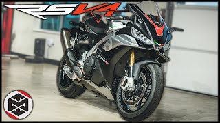 First Ride on the 2021 Aprilia RSV4 1100 [upl. by Adnuhsal]