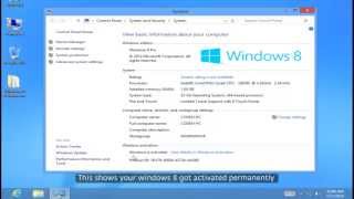 Activate Windows 8 With KJ ACTIVATOR [upl. by Airdnahs458]