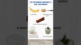 Top PreWorkout Smoothie to Supercharge Your Workout 🍓💪 viral trending [upl. by Joyann]