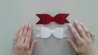 Keçeden Kolay Fiyonk Yapımı  DIY Easy Ribbon Making [upl. by Ihcelek]