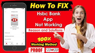 How to Fix HSBC App Not Working  HSBC app not opening  HSBC app issue [upl. by Adnauq]