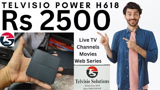 Telvisio Power H618 2GB 16GB Google Voice Bluetooth Android Smart TV Converter Box to Make TV Smart [upl. by Akehsyt]