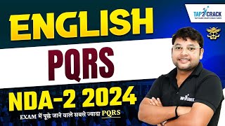 NDA 2 2024 Preparation  NDA 2 2024 English Class  PQRS  NDA 2 2024  By Tap2Crack [upl. by Annaerb704]