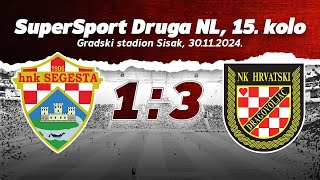 SAŽETAK  HNK SEGESTA  NK HRVATSKI DRAGOVOLJAC 13 SuperSport Druga NL 15 kolo 202425 [upl. by Winne875]