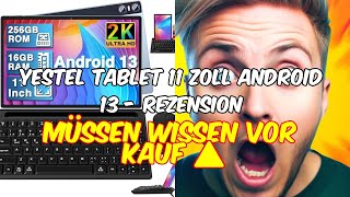 Yestel tablet 11 zoll android 13  unboxing und review  das beste tablet für unterwegs [upl. by Esinert]