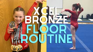 Xcel Bronze Floor Routine 2019 [upl. by Monica742]