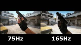 75Hz vs 165Hz Test Refresh Rate [upl. by Adialeda]