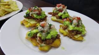 Pasabocas faciles Pataconcitos y nachos [upl. by Nyladnarb]