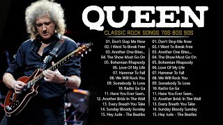 Queen Greatest Hits Full Album  Classic Rock Songs 70s 80s 90s Full Album [upl. by Aielam729]