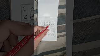 Easy idea to make  WORD SEARCH  ♡♡♡♡ [upl. by Eelarual]