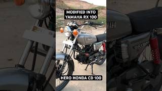 CD 100 MODIFIED INTO RX 100  JODHPUR [upl. by Yespmed]