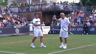 Funniest Tennis Match of the Year 🤣Featuring Mansour Bahrami Almagro Baghdatis amp Malisse [upl. by Bogusz953]