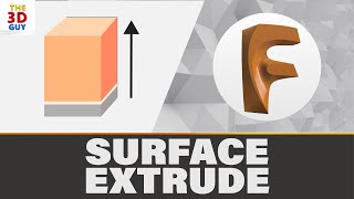 Extruding Surfaces Tutorial in Fusion 360 [upl. by Ardnoed]