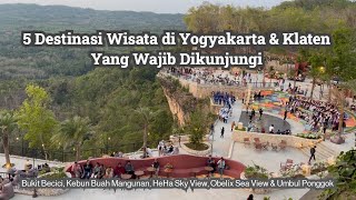 5 Destinasi Wisata YogyakartaPuncak BeciciMangunanHeha Sky ViewObelix Sea ViewUmbul Ponggok [upl. by Nylyoj132]