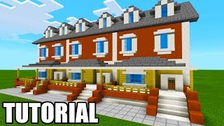 Minecraft Tutorial How To Make A Suburban Townhouse quotCity House Tutorialquot [upl. by Notsahc222]