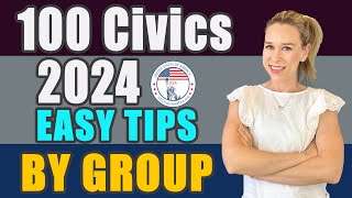 2024 US Citizenship Official USCIS 100 Civics Questions 2008 version BY GROUP [upl. by Guttery]