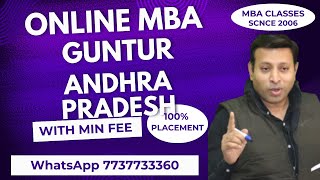 ONLINE MBA COLLEGE IN GUNTUR  DISTANCE MBA COLLEGE IN GUNTUR 2025  ADMISSION  FEE [upl. by Agan]