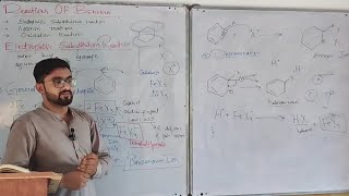 Electrophilic Reactions Of Benzene  Ch 9 Aromatic Hydrocarbons  2nd Year Chemistry [upl. by Dwan]