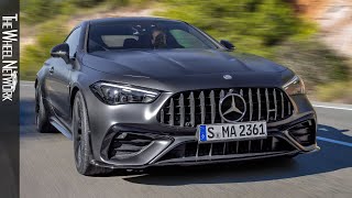 2024 MercedesAMG CLE 53 Coupe Reveal – Driving Interior Exterior [upl. by Yatnwahs]