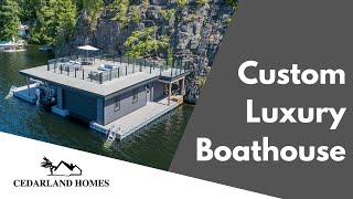 Custom Luxury Boathouse [upl. by Enajyram276]