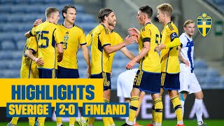 Highlights Sverige  Finland 20  Nyman amp Asoro gör mål [upl. by Neleag]