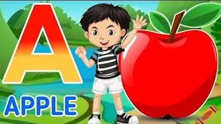 A for Apple B for ball phonics song toddler learning video abcd alphabet a to Z kids [upl. by Amis920]