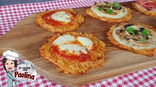 Basta grattugiare le patate🍕 Deliziose pizzette rosti Idea aperitivo e salvacena veloce [upl. by Adaha186]