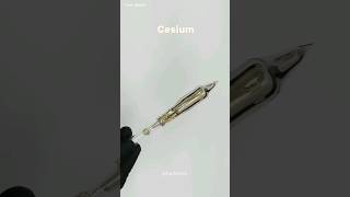 Cesium metal dangerous metal cesium sciencefacts scienceexperiment science [upl. by Humble]