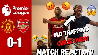 ARSENAL FAN GOES CRAZY😱 REACTING TO MAN UTD 01 ARSENAL  MATCH REACTION [upl. by Flodnar45]