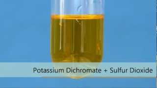 Potassium Dichromate  Sulfur Dioxide [upl. by Parhe418]