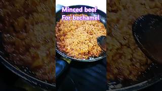 Minced beef for bechamelfood cooking ytshorts [upl. by Haelahk]