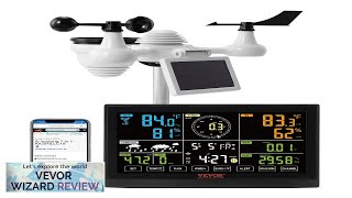 VEVOR 7in1 WiFi Weather Station 75 in Color Display Home Weather Station Review [upl. by Dachia744]